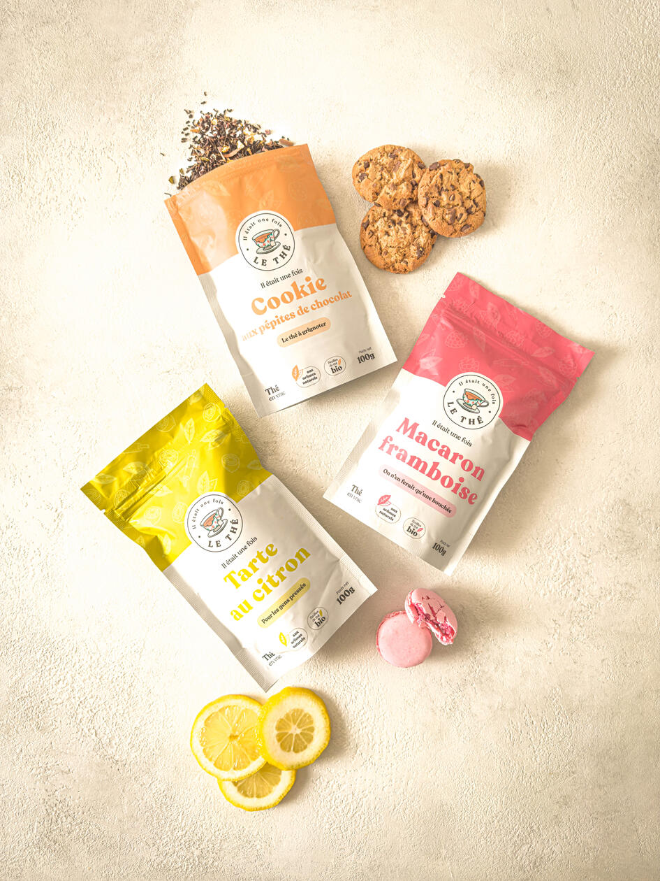 photo de sachet de the en vrac