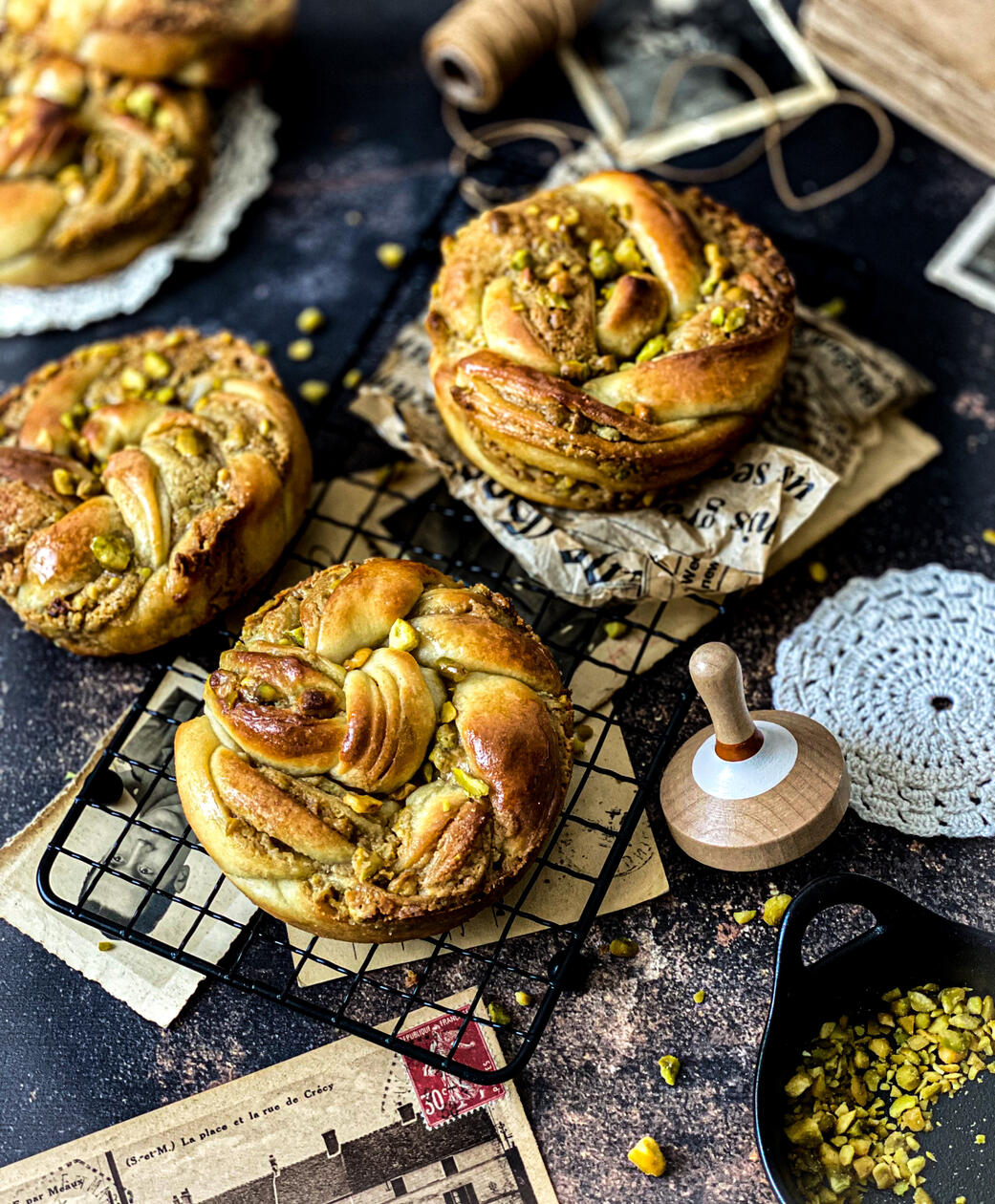 photo de babka pistache